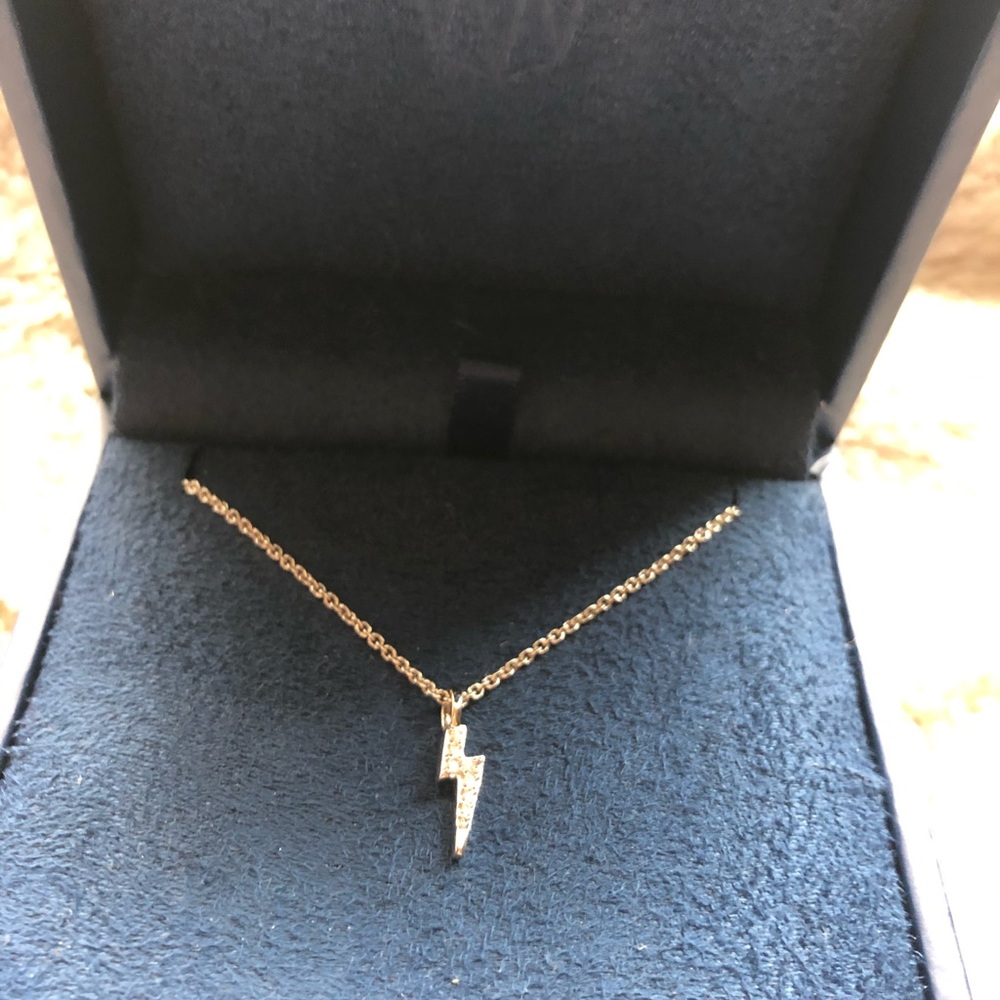 Missoma pavé lightning bolt necklace